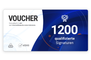 Paket mit 1200 Qualifizierten Signaturen